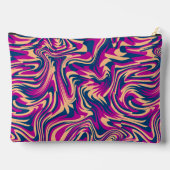 Magenta Blue Beige Abstracte Fluid Wave wervelinge Etui (Achterkant)