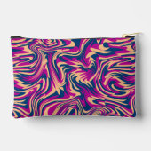 Magenta Blue Beige Abstracte Fluid Wave wervelinge Etui (Achterkant)