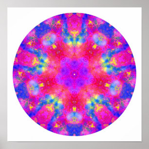 "Magenta & Blue Mandala" Poster/ Print