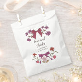 Magenta Bogen en Bloesems Boho Wedding Bedankzakje (Geknipt)