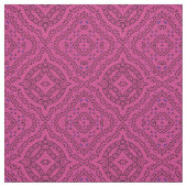 Magenta Boho Chic Mosaic Geometric Pattern Stof (Swatch)