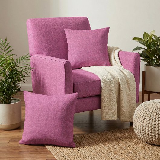 Magenta Boho Chic Mosaic Geometric Pattern Stof