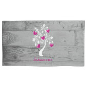 Magenta-boom van het Gepersonaliseerde Hoesje van  Kussensloop (Voorkant-Links)