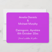 Magenta Bubbel Save The Date (Achterkant)