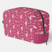 Magenta Bunny Garden & Bloem Monogram Toilettasje (Rechterhoek)