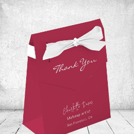 Magenta burgundy business QR code Instagram Bedankdoosjes