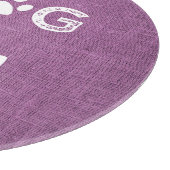 Magenta Burlap Dog Mam Cutting Board Snijplank (Hoek)