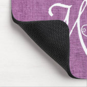 Magenta Burlap Dog Mam Muismat (Hoek)