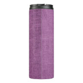 Magenta Burlap Dog Mam Thermal Tumbler Thermosbeker (Achterkant)