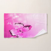 Magenta Butterfly Bad Handdoek (Handdoek)