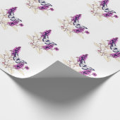 Magenta Butterfly Bush Cadeaupapier (Hoek)