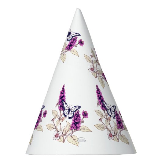 Magenta Butterfly Bush Feesthoedjes (Rechts)