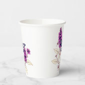 Magenta Butterfly Bush Papieren Bekers (Links)