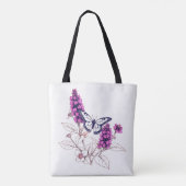 Magenta Butterfly Bush Tote Bag (Achterkant)