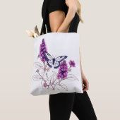 Magenta Butterfly Bush Tote Bag (Dichtbij)