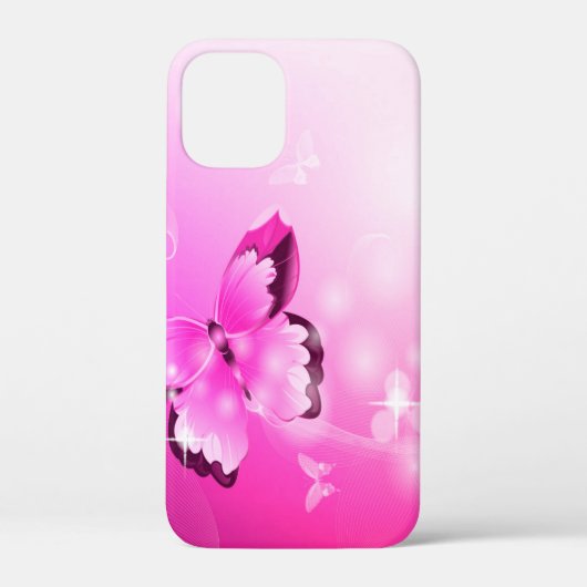 Magenta Butterfly Case-Mate iPhone Case (Achterkant)