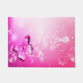 Magenta Butterfly Deurmat (Voorkant)