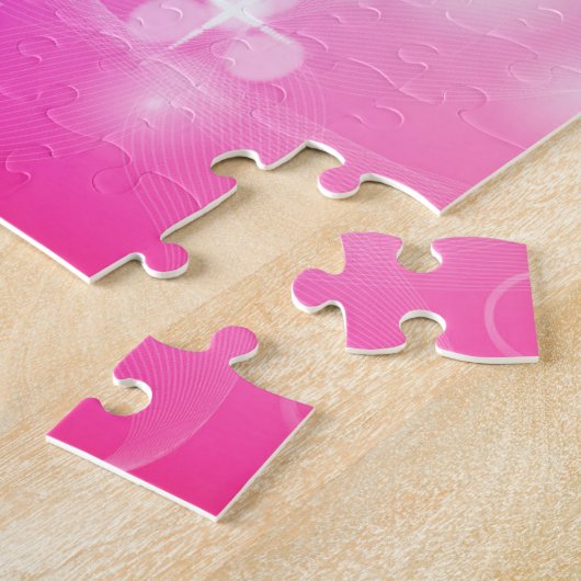 Magenta Butterfly Legpuzzel (Zijkant)