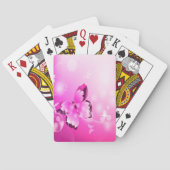 Magenta Butterfly Pokerkaarten (Achterkant)