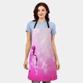 Magenta Butterfly Schort (Gedragen)