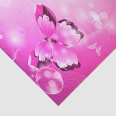 Magenta Butterfly Tissuepapier (Detail)