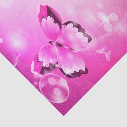 Magenta Butterfly Tissuepapier (Detail)