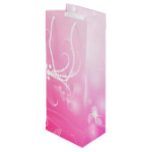 Magenta Butterfly Wijn Cadeautas (Achterkant Gekanteld)