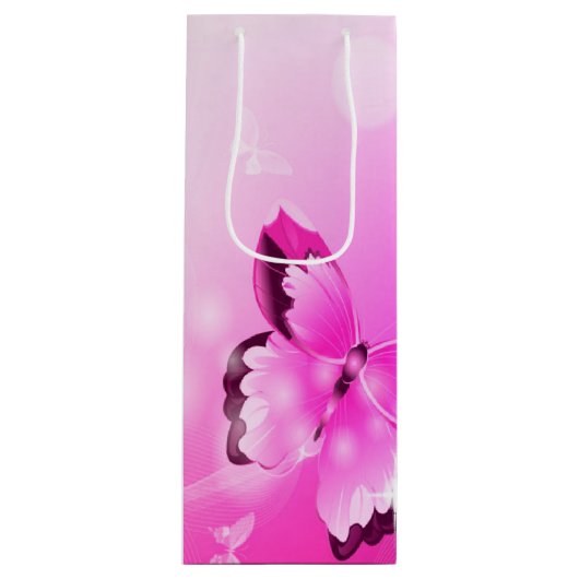 Magenta Butterfly Wijn Cadeautas (Voorkant)
