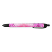 Magenta Butterfly Zwarte Inkt Pen (Bodem)