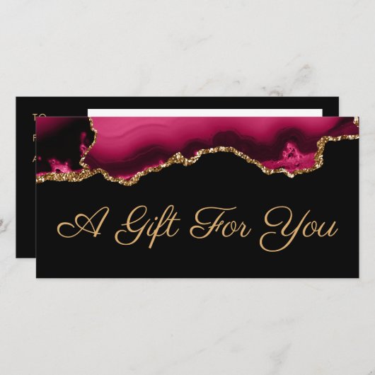 magenta-cadeaubon (Voorkant / Achterkant)