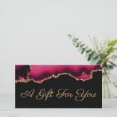 magenta-cadeaubon (Staand voorkant)