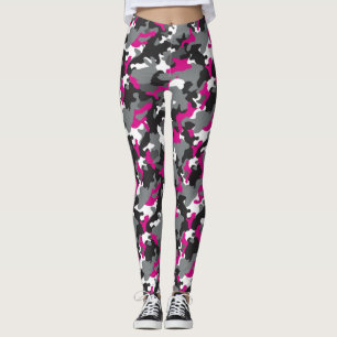 Magenta Camo Broek Leggings