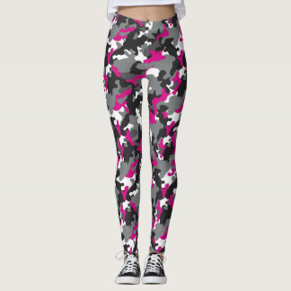 Magenta Camo Broek Leggings