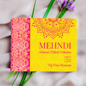 Magenta cerise bright yellow Mehndi budget nodig