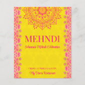 Magenta cerise bright yellow Mehndi budget nodig (Voorkant)