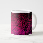 Magenta Chaos - Coffee-Mok Grote Koffiekop (Voorkant rechts)