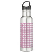 Magenta Checks Waterfles (Voorkant)