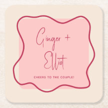 Magenta Cheers Wedding Wedding Modern Bold Wavy Li