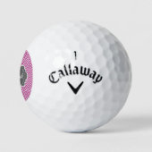 Magenta Chevron Persoonlijke Golf Balls Golfballen (Logo)