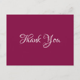 Magenta Chic Event huwelijkscadeau Budget Bedankt Briefkaart