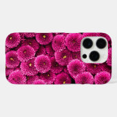 Magenta Chrysanthemum iPhone Case – Bold Floral Ar (Achterkant (horizontaal))