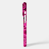 Magenta Chrysanthemum iPhone Case – Bold Floral Ar (Achterkant / Links)