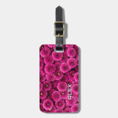 Magenta Chrysanthemum iPhone Case – Bold Floral Ar Bagagelabel (Voorkant verticaal)
