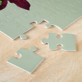 Magenta clematis met wijnstok legpuzzel (Zijkant)