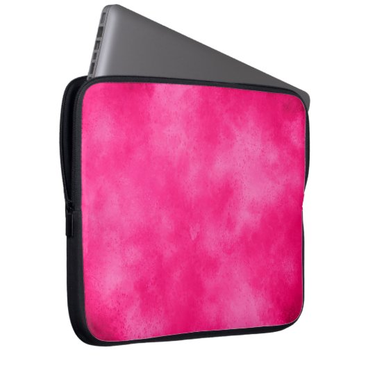 Magenta Cloud Effect Electronics Bag Laptop Sleeve (Voorkant Rechts)