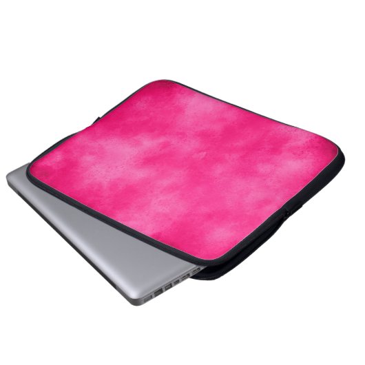 Magenta Cloud Effect Electronics Bag Laptop Sleeve (Voorkant onderkant)