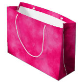 Magenta Cloud Effect Gift Bag Groot Cadeauzakje (Achterkant Gekanteld)