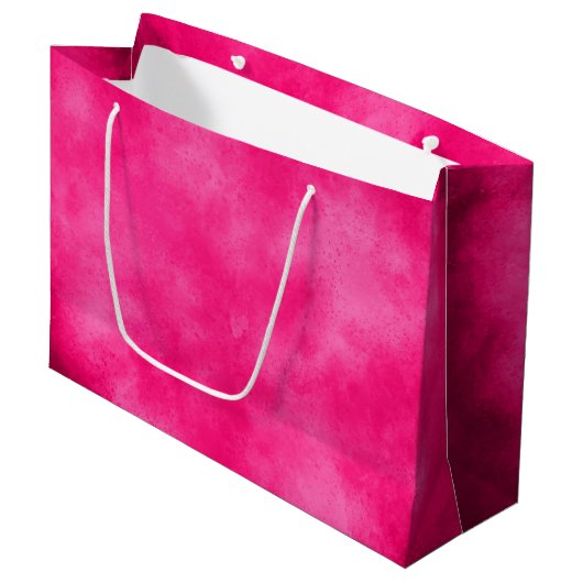 Magenta Cloud Effect Gift Bag Groot Cadeauzakje (Voorkant Gekanteld)