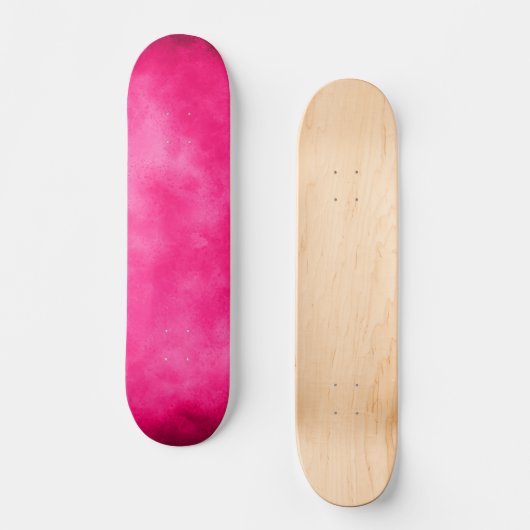 Magenta Cloud Effect Skateboard (Voorkant)
