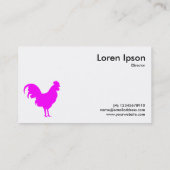 Magenta Cocreel Symbool - Wit Visitekaartje (Achterkant)